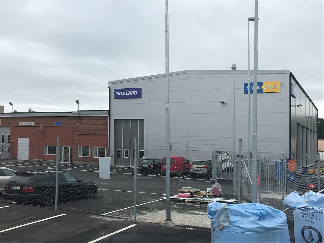 Production hall, Office and workshop, Södertälje Sweden | BORGA