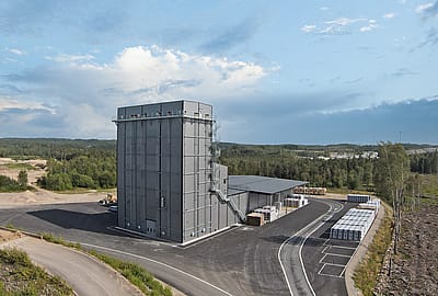Fabrik med silotorn, Ljungskile | BORGA