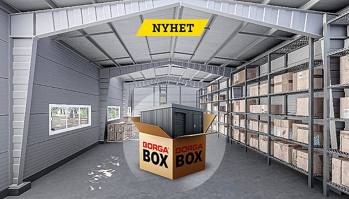 Borga BOX, din stålhall i komplett byggsats | BORGA