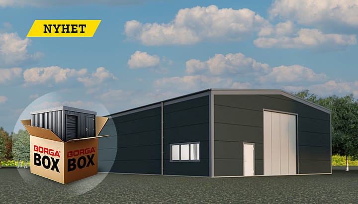 Borga BOX, din stålhall i komplett byggsats | BORGA