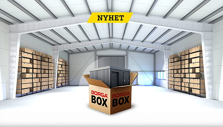 Borga BOX, din stålhall i komplett byggsats | BORGA