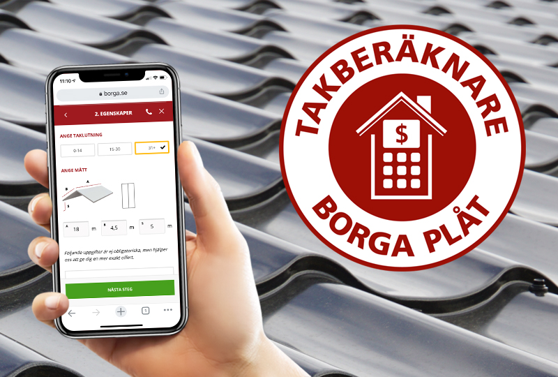 Takberäknare - Räkna på ditt tak! | BORGA