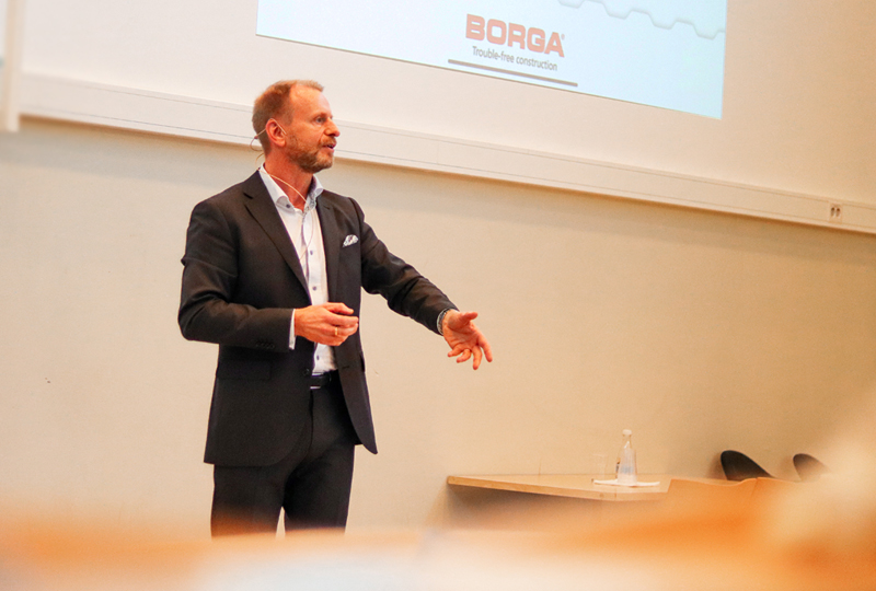 Mats Gärdfors, koncernchef på Borga föreläste på Luleå tekniska universitet | BORGA