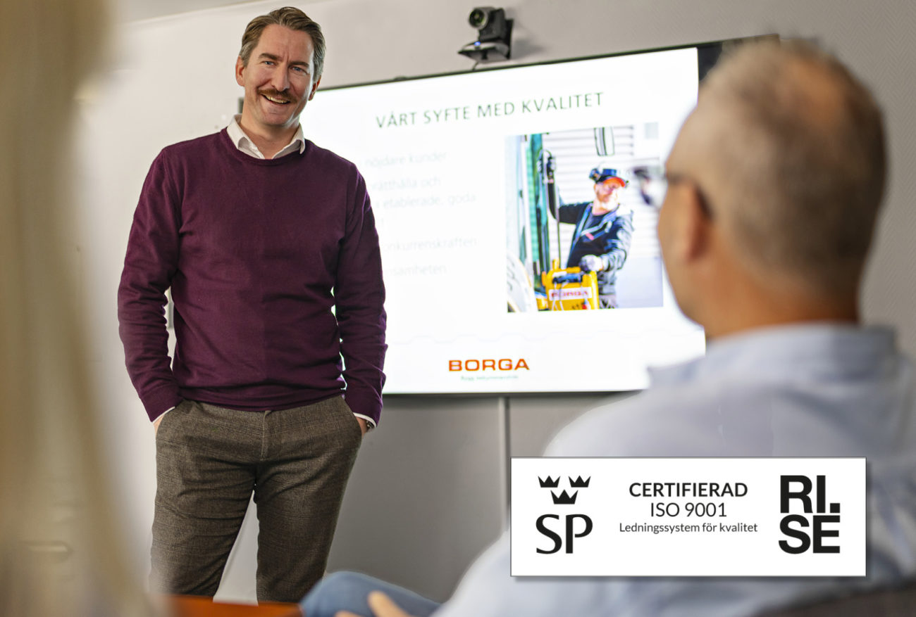 BORGA | ISO 9001 certifiering