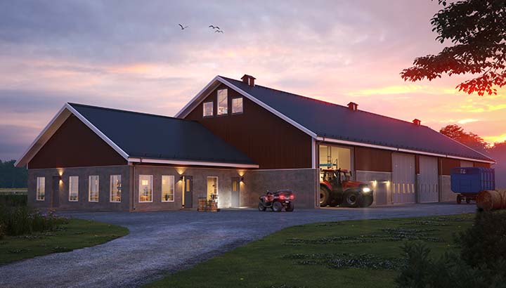 Vi bygger hallar för lantbruket | BORGA